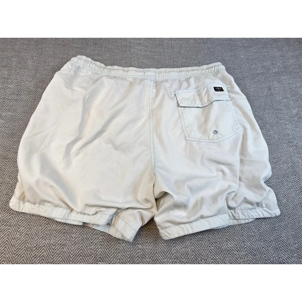 Captain Fin Mens XL Board Shorts Light Blue Mesh Lined Swim Trunks Nautical